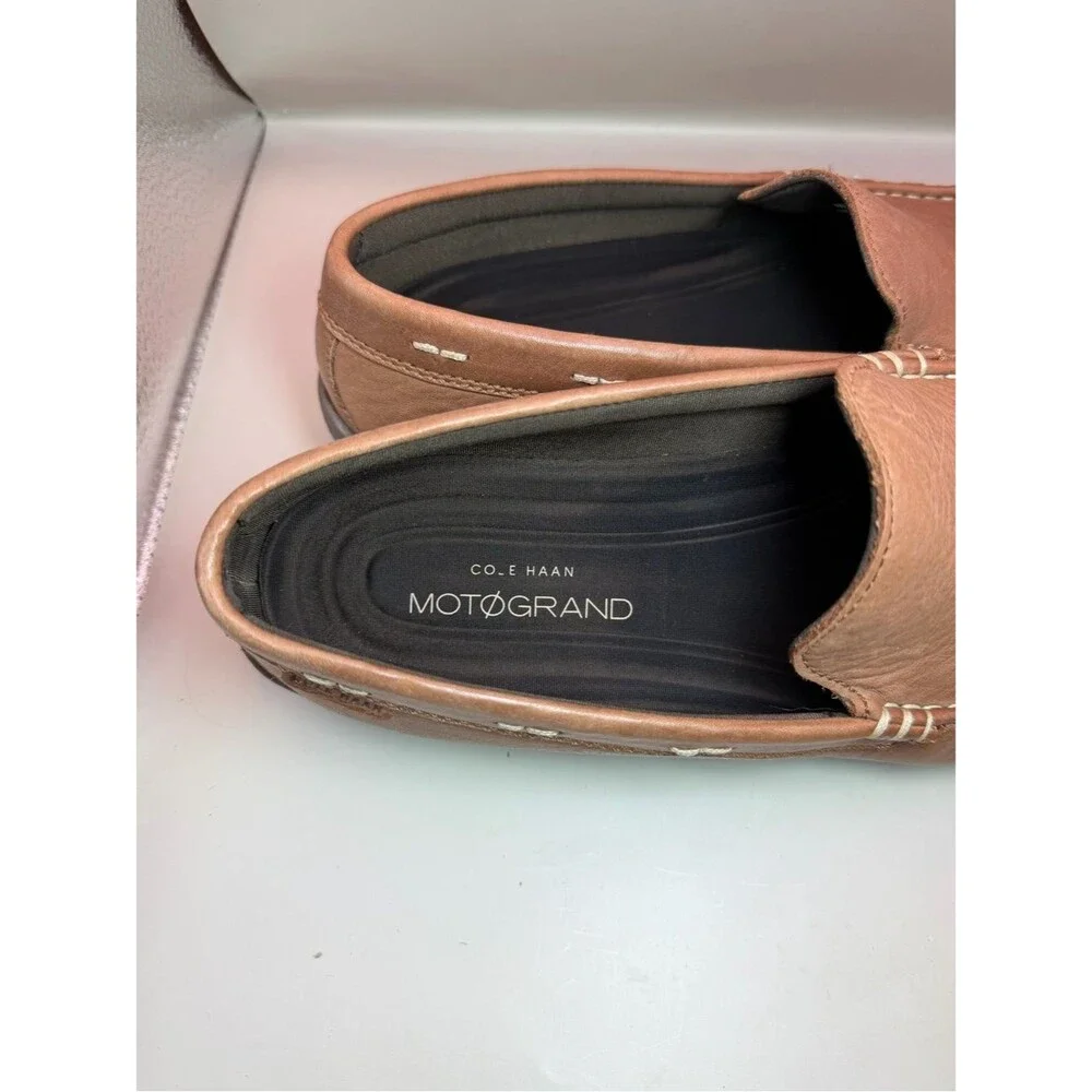 Cole Haan Motogrand Brown Leather Loafers Men’s 8M Comfort Slip On